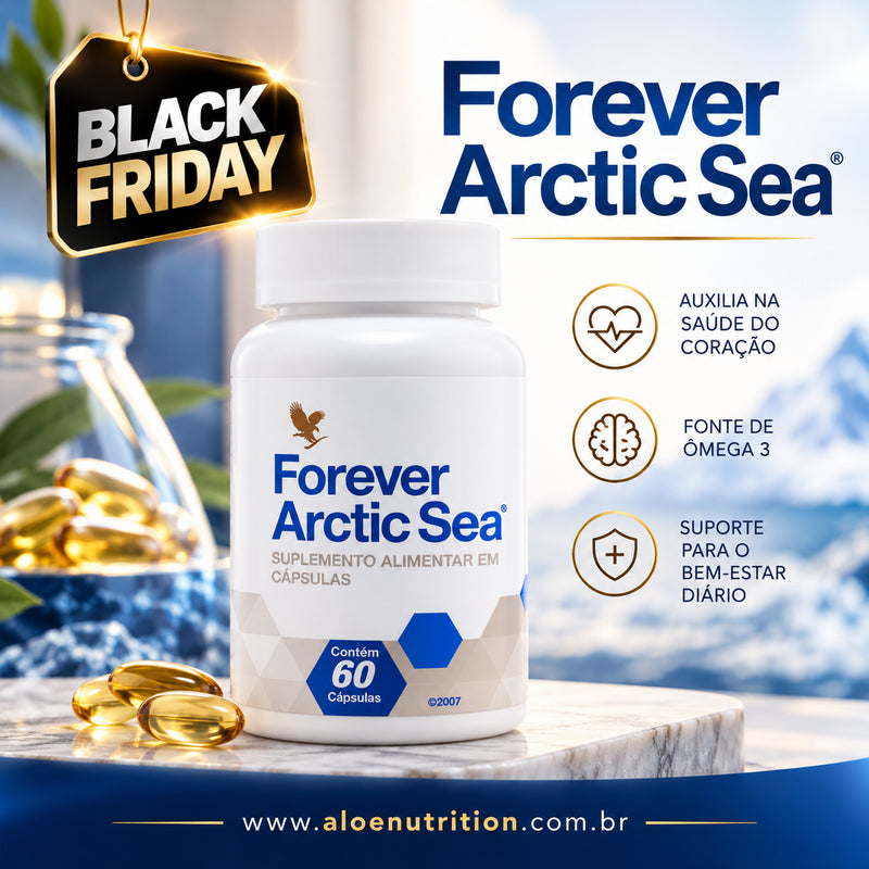Ômega 3 e 9 - Forever Arctic Sea - Oferta Black Friday