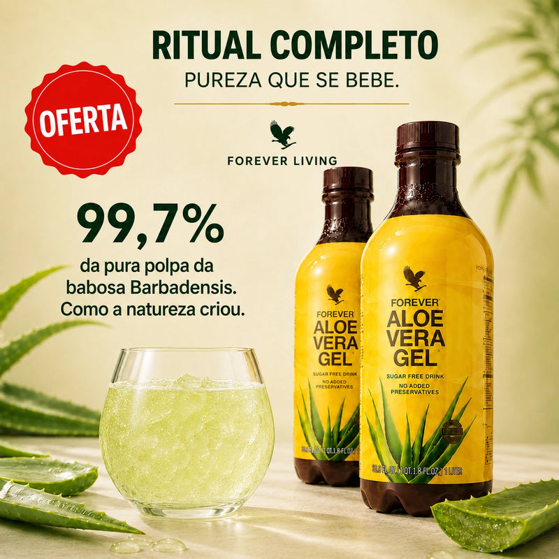 Oferta Aloe Vera 2 LT - Puro - Cranberry - Pessego